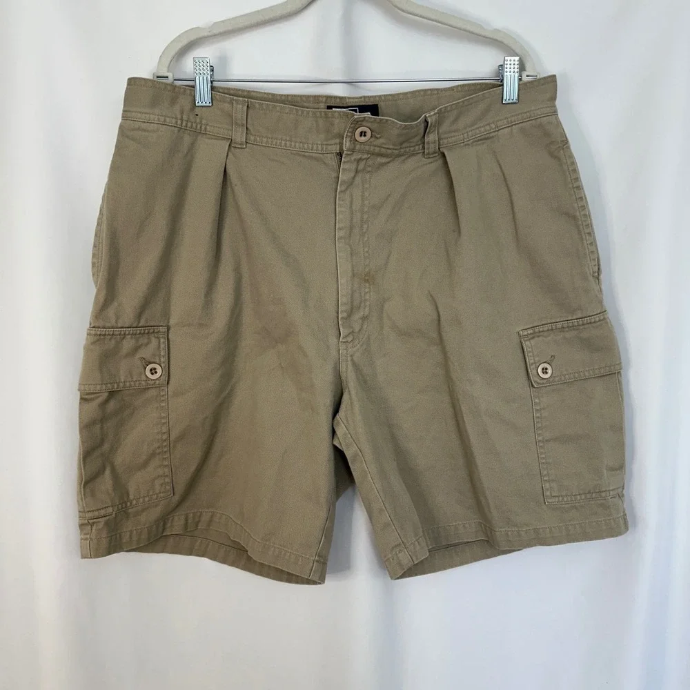 Polo Ralph Lauren Cargo Shorts Pleated Khaki Casual Outdoor Mens‎ Size 40